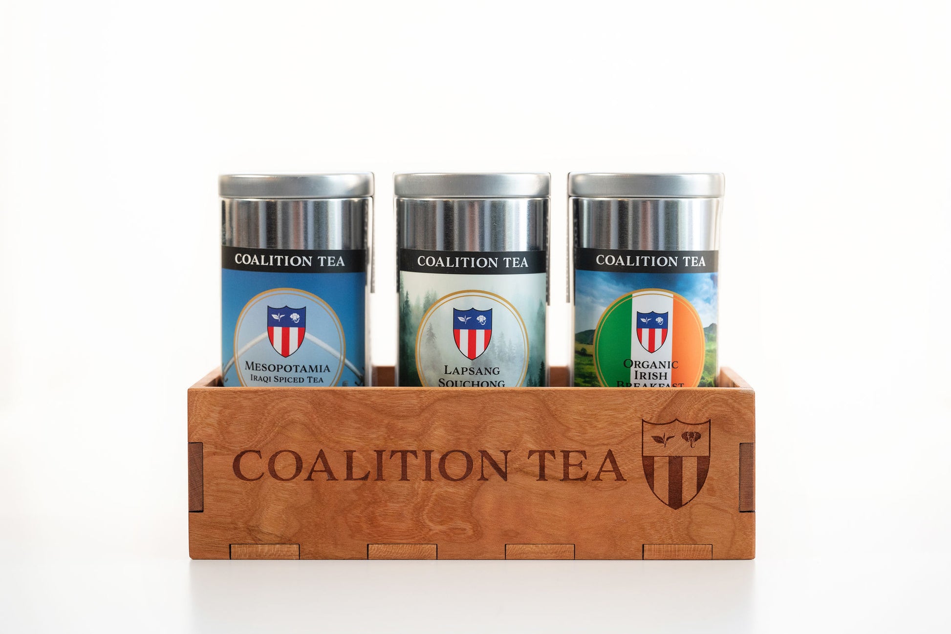 Coalition Tea Tins and Tea Gift Box